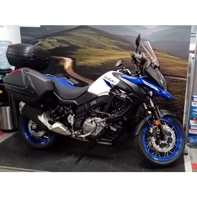Suzuki dl650xt v-strom biely s doplnkami - DL650XT