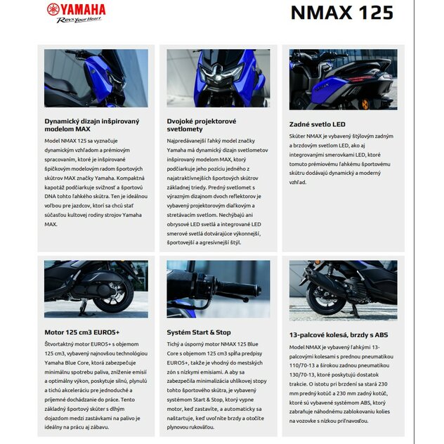 Yamaha nmax 125 - icon blue  -akcia nmax + prislusenstvo podla vlastného v hodnote 400 eur!!! - Snímka obrazovky 2026-04-14 110044