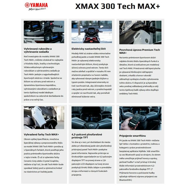 Yamaha  xmax techmax 300 plus ( heating) 2026 crystal graphite - Snímka obrazovky 2026-04-14 124321