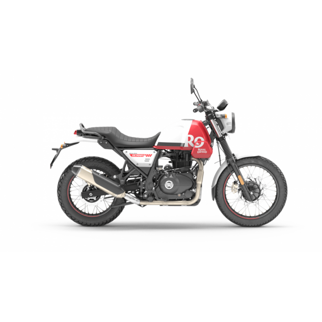 Royal enfield scram 411 graphite-rezervovany - SCRAM RED-WHITE