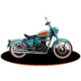 Royal enfield 350 goan classic - trip-teal1